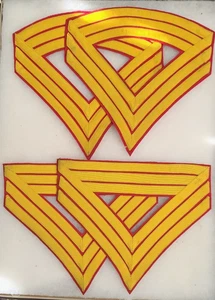 Group of 4 Pre WW1 U.S. Marine Corps Chevrons Sergeant Major, Quartermaster - Picture 1 of 2