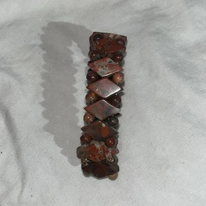 Vintage Wonens Onyx Natural Stone Or Red Jasper Agate Stone - Picture 1 of 5