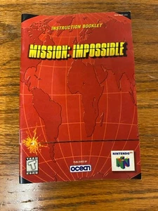 Mission Impossible Nintendo 64 N64 Video Game with Manual Tested & Working - Picture 1 of 6