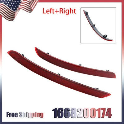 Juego de luces reflectoras de parachoques trasero para Mercedes Benz W166 ML350 ML400 ML500 ML550 Foto 1 de 4