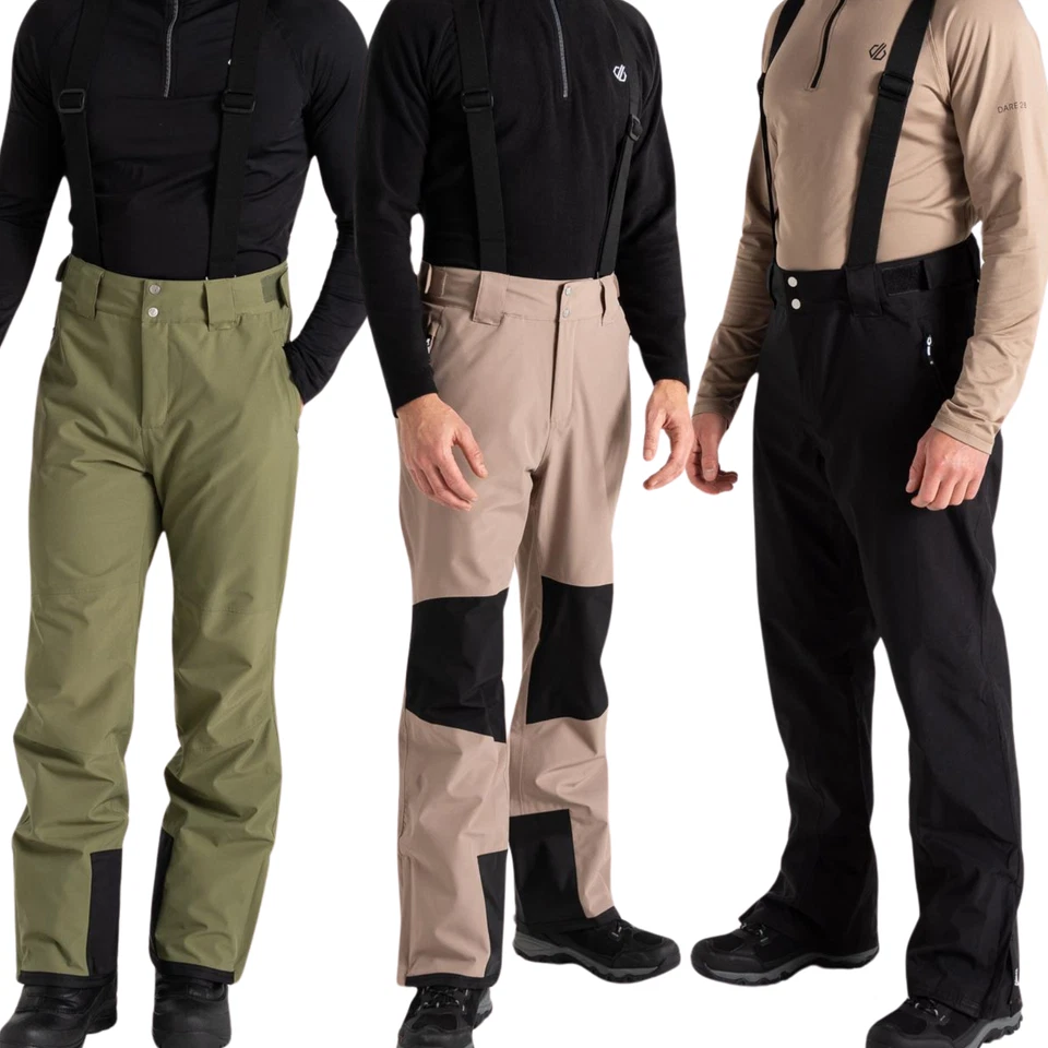 Calça de esqui Dare 2b masculina Achieve II impermeável quente inverno salopetas - Imagem 1 de 1