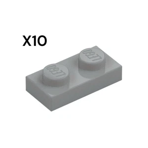 10x LEGO 3023 - 1x2 - Gris azulado claro - Placa - Imagen 1 de 1
