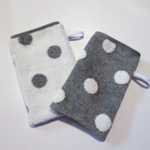 NEW- Set of 2 TODDLER training wash mitts / gloves, French style, HANDMADE USA - Picture 1 of 3