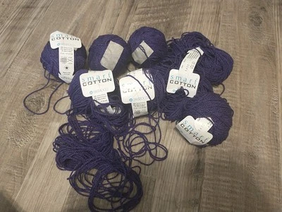 Aprox 7 bolas - Berroco - hilo de algodón inteligente - color 1420 púrpura oscuro algodón rayo Foto 1 de 4
