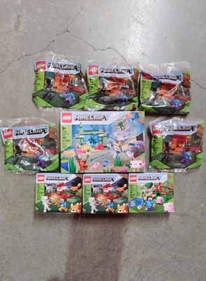 LEGO Minecraft Lot: The Guardian Battle + 8 More New In Box - 21180 21162 21177 - Image 1 of 4