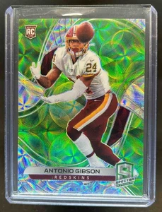 2020 Panini Spectra Antonio Gibson RC Neon Green Rookie #7/35 Redskins - Picture 1 of 2