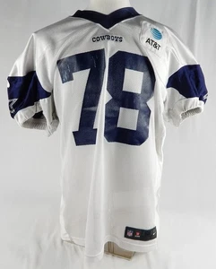 2024 Dallas Cowboys Terence Steele #78 Game Used White Practice Jersey 58 713 - Bild 1 von 12