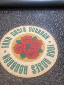 VINTAGE FOUR ROSES BOURBON BAR COASTER - Picture 1 of 2