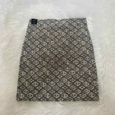 NEW wTag-HOLLISTER Gray/Beige Print Pencil Skirt S - Image 1 of 2