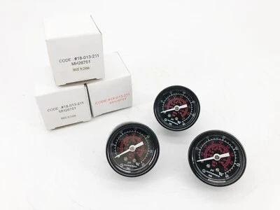 Lot of 3 New Norgren 18-013-211 Pressure Gauges 0-60psi 1/8" NPT - Image 1 of 4