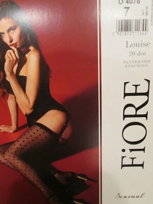 MEIAS DE LIGA PADRÃO PONTO FIORE LOUISE PRETO TAMANHOS PEQUENOS - 3XL 20 DEN - Imagem 1 de 3