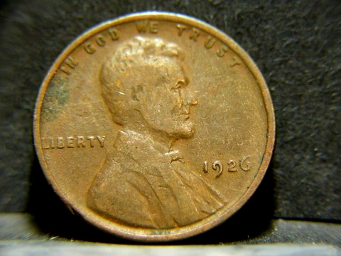 1926 Wheat Penny Error...Large Lamination Peel Error...Awesome Error Coin...#689 Cover