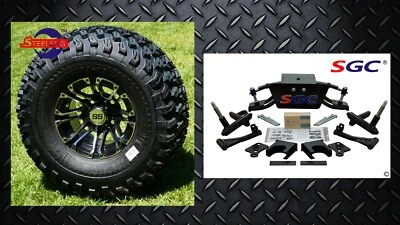 Club Car DS Golf Cart 6" A-Arm Lift Kit + 10" Wheels and 22" AT Tires 2004.5-UP Foto 1 de 4