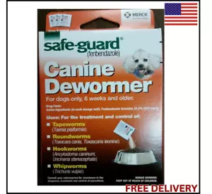 Wormers Dewormer 8 in 1 Safe Guard Canine Anti Parasite Small Dog Puppies 3 Day - Picture 1 of 4