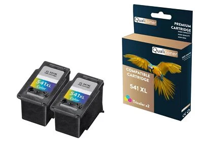 Cartouche CANON CL-541XL Couleur x 2 QUALITONER - Photo 1/4