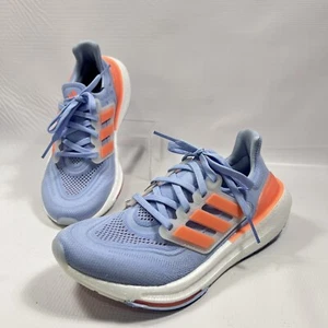 Adidas Women's Ultraboost Light Blue Coral Running Shoes Size 6 HQ6347 - Picture 1 of 8