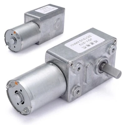 DC 12V 0.6RPM Slow Speed High Torque Electric Metal 370 Turbo Worm Gear Motor KF - Image 1 of 4