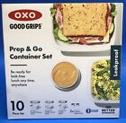 OXO Good Grips Meal Prep &amp; Go Leakproof Containers 10pc Lunch Starter Set Clear
