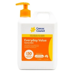 CANCER COUNCIL 1L EVERYDAY VALUE SUNSCREEN SPF50 BRAND NEW - Picture 1 of 3
