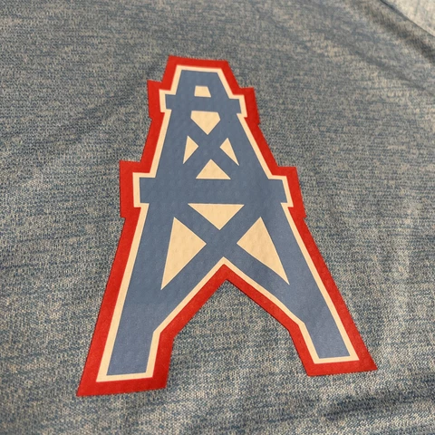 NFL Houston Oilers Nike Womens Long Sleeve Tri Blend Funnel Sweatshirt Large Cover