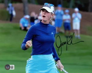 JESSICA KORDA SIGNED AUTOGRAPHED 8x10 PHOTO CELEBRATED LPGA STAR BECKETT BAS - Picture 1 of 2