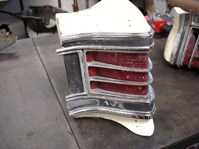 1967 Chevrolet Chevelle Right Rear Fender Taillight Extension & Lens & Bezel OEM - Image 1 of 4