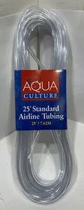 Aqua Culture 25 Feet Standard Airline Tubing Flexible For Pumps & Fish Aquarium - Picture 1 of 2
