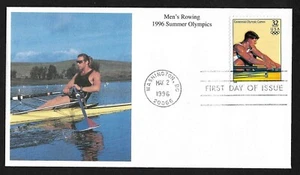 #3068l 32c Olympics '96 Atlanta -Men's Rowing- Mystic FDC - Picture 1 of 2