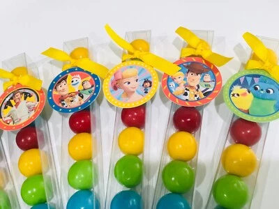 Toy Story, Woody, Buzz Año Luz, Favor Fiesta Cumpleaños - Gumball Candy, Juego de 6 Foto 1 de 4