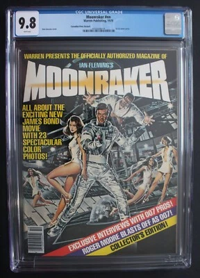 Moonraker #NN Roger Moore James Bond Jaws 1979 Warren Canadian Variant CGC 9.8 - Image 1 of 2