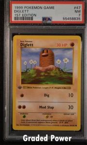 Set Base 1ª Edición Diglett PSA 7 (8835) 47/102 Pokemon  - Imagen 1 de 1