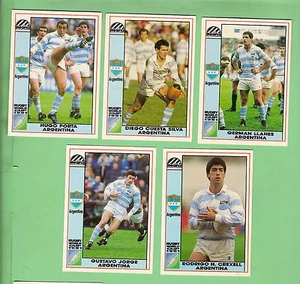 #D557. Tarjetas Copa Mundial Argentina Pumas Rugby Union 1991 - Imagen 1 de 1