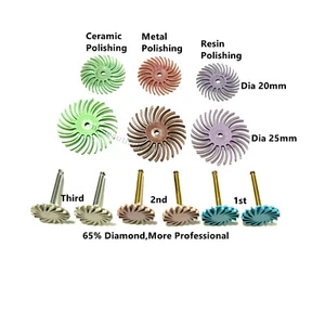 5-100X Dental Composite Resin Polishing Sof-Lex Spiral Finishing Wheel Diamond - Picture 1 of 57