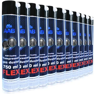 11x AABCOOLING Gas Duster FLEX 750 PC REINIGUNGSSET COMPRESSED DRUCKLUFTREINIGER - Afbeelding 1 van 11