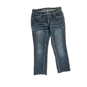 Cato Cropped Women's size 8P Dark Wash Blue Denim jeans - Picture 1 of 4