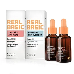 Real Basic Smooth It Out Anti-Aging Skin Duo 2-PC Set - Includes our Serum fo... - Picture 1 of 8