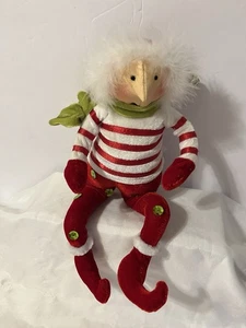Velvet sitting elf doll - Picture 1 of 5