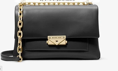 Bolso de hombro mediano Michael Kors CeCe nuevo con etiquetas. Vegano. Negro. Precio de venta sugerido por el fabricante $538. Agotado. Foto 1 de 4