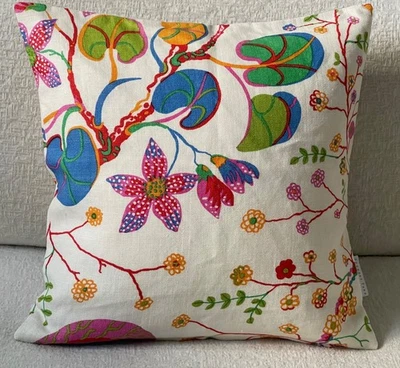 Josef Frank Svenskt Tenn "Teheran" Linen Throw Pillow COVER 14" Doubled-sided - Image 1 of 4