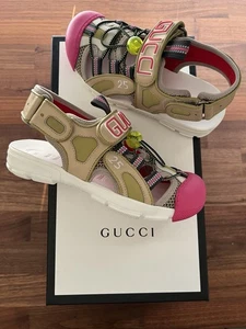 GUCCI Lametta Sport Sandale Sandblast Link Gr. 6,5 US Damen 570440 (Gr. 35) - Bild 1 von 13