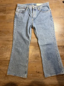 RAG & BONE ROSA MID-RISE FLARE JEANS Womens 29 Light Wash  Wide Leg BOHO - Picture 1 of 11