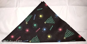Christmas Trees, Orbs & Zig Zags Pet Bandana - Picture 1 of 1