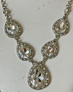 COLLAR DE DIAMANTES DE IMITACIÓN NORDSTROM IMPRESIONANTE JOYERÍA DE GRADUACIÓN O BODA ¡OFERTA DE PRIMAVERA!! - Imagen 1 de 11
