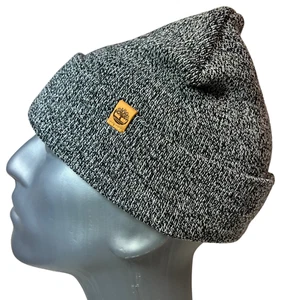 Timberland Gorro Marled Puños Unisex Talla Única Tejido Gris con Parche Tostado - Imagen 1 de 8