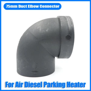 75mm Air Diesel Heater Duct Hose Pipe Air Vent Connector Connect Bent L @ - Picture 1 of 6