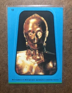 1983 STAR WARS: RETURN OF THE JEDI #12 - C-3PO, SEE THREEPIO (BLUE VAR.) - Picture 1 of 4