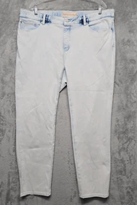 Soft Surroundings Jeans Womens Sz 1X Blue Denim Stretch Button Pull On Everday - Picture 1 of 14