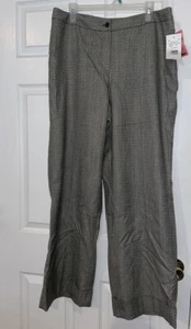 Pantalones para mujer Harve Benard talla 16 lana china Ucrania pierna ancha cremallera cadera - Imagen 1 de 4