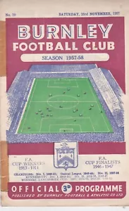 1957 1958 Burnley v Leeds United - - Picture 1 of 1