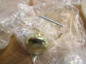 Cabinet Drawer Pulls Solid Brass Lot of 8 1.25" x 1” NEW NOS NIP 1771PB - Picture 1 of 2